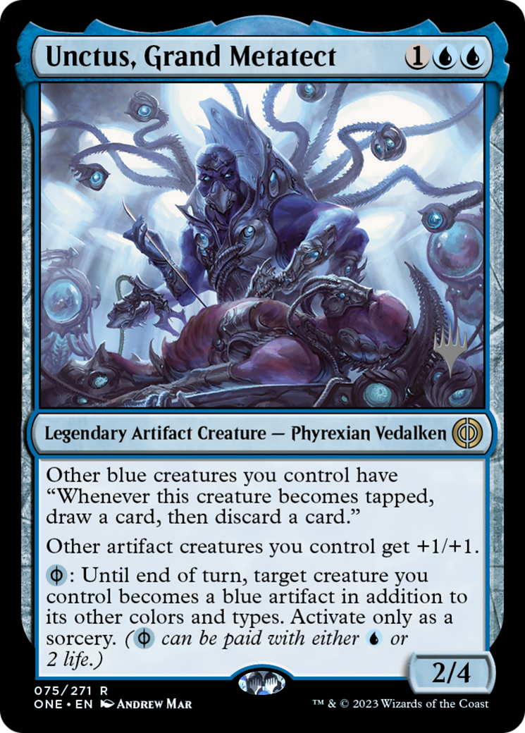 Unctus, Grand Metatect (PONE-75P) - Phyrexia: All Will Be One Promos - Premium MTG Single from Wizards of the Coast - Just $0.08! Shop now at Game Crave Tournament Store