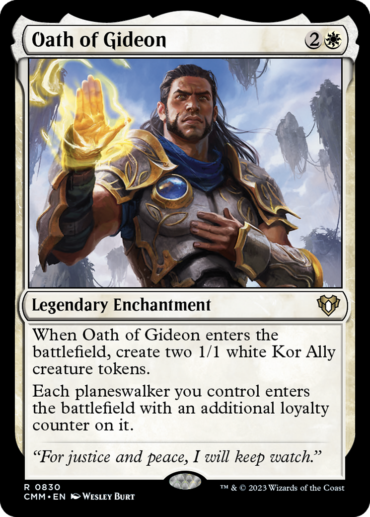 Oath of Gideon (CMM-830) - Commander Masters - Premium MTG Single from Wizards of the Coast - Just $0.08! Shop now at Game Crave Tournament Store