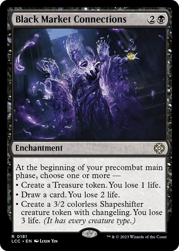 Black Market Connections (LCC-181) - The Lost Caverns of Ixalan Commander - Premium MTG Single from Wizards of the Coast - Just $3.47! Shop now at Game Crave Tournament Store