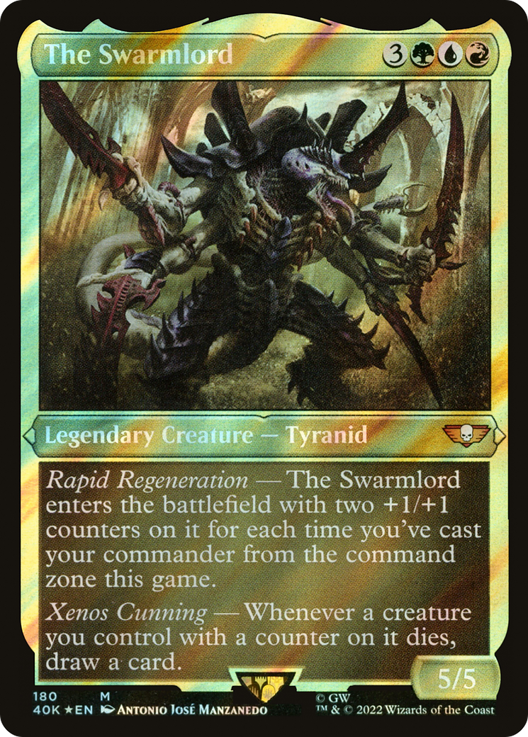 The Swarmlord (40K-180) - Warhammer 40,000 Commander Foil - Premium MTG Single from Wizards of the Coast - Just $0.49! Shop now at Game Crave Tournament Store
