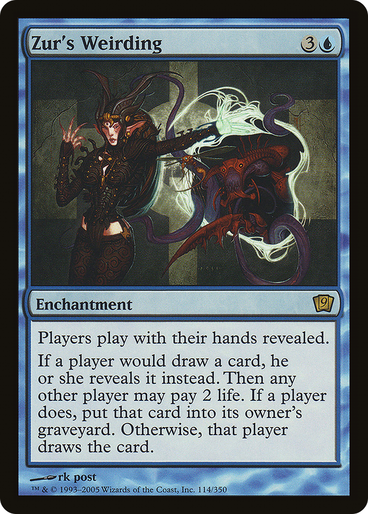 Zur's Weirding (9ED-114★) - Ninth Edition Foil - Premium MTG Single from Wizards of the Coast - Just $6.24! Shop now at Game Crave Tournament Store