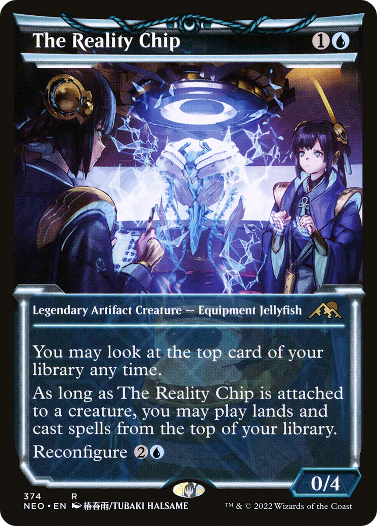 The Reality Chip (NEO-374) - Kamigawa: Neon Dynasty: (Showcase) - Premium MTG Single from Wizards of the Coast - Just $1.24! Shop now at Game Crave Tournament Store