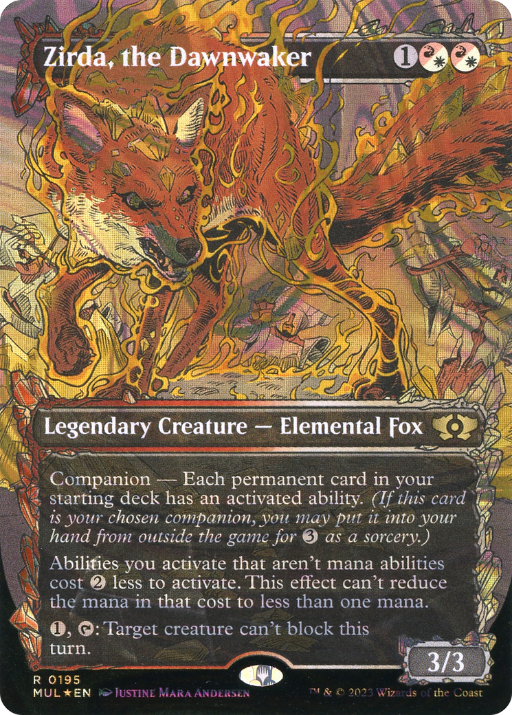Zirda, the Dawnwaker (MUL-195) - Multiverse Legends: (Showcase) (Borderless) Foil - Premium MTG Single from Wizards of the Coast - Just $18.16! Shop now at Game Crave Tournament Store