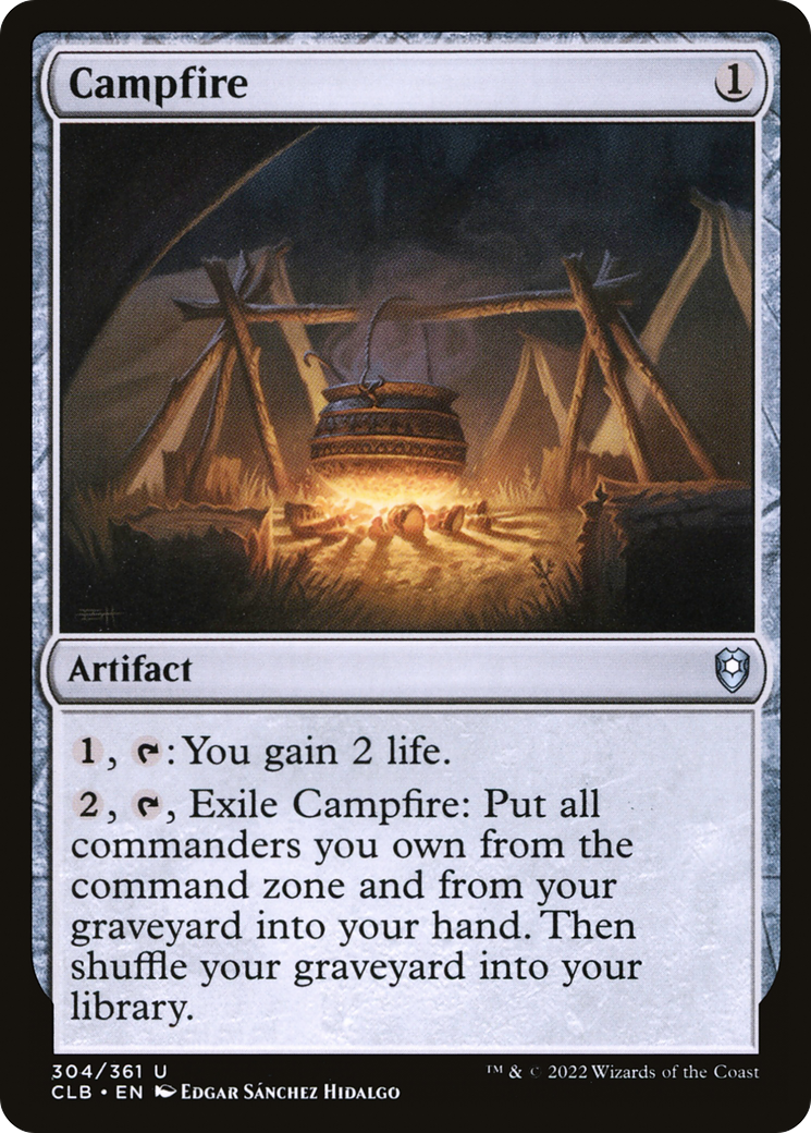 Campfire (CLB-304) - Commander Legends: Battle for Baldur's Gate - Premium MTG Single from Wizards of the Coast - Just $0.25! Shop now at Game Crave Tournament Store