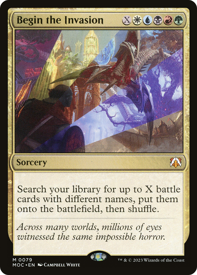 Begin the Invasion (MOC-079) - March of the Machine Commander - Premium MTG Single from Wizards of the Coast - Just $0.08! Shop now at Game Crave Tournament Store