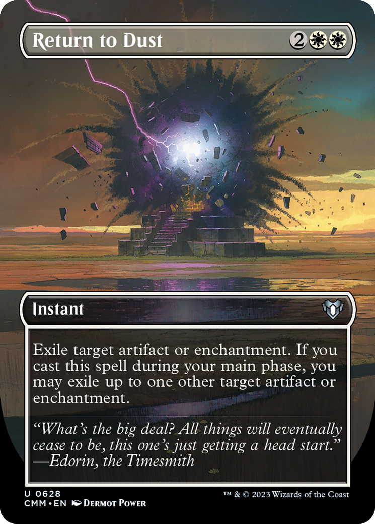 Return to Dust (CMM-628) - Commander Masters (Borderless) Foil - Premium MTG Single from Wizards of the Coast - Just $0.08! Shop now at Game Crave Tournament Store