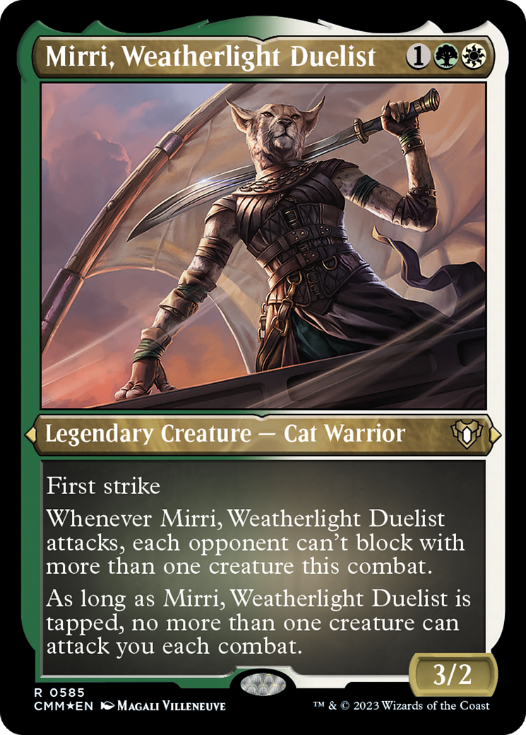 Mirri, Weatherlight Duelist (CMM-585) - Commander Masters Etched Foil - Premium MTG Single from Wizards of the Coast - Just $1.59! Shop now at Game Crave Tournament Store
