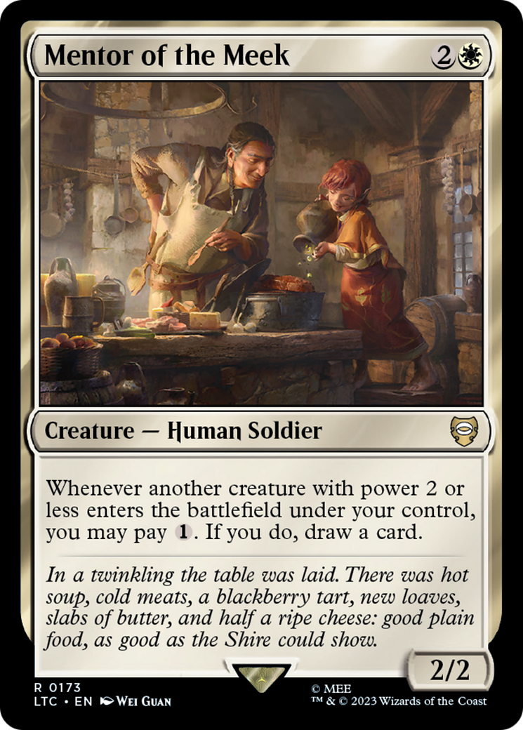 Mentor of the Meek (LTC-173) - Tales of Middle-earth Commander - Premium MTG Single from Wizards of the Coast - Just $0.08! Shop now at Game Crave Tournament Store