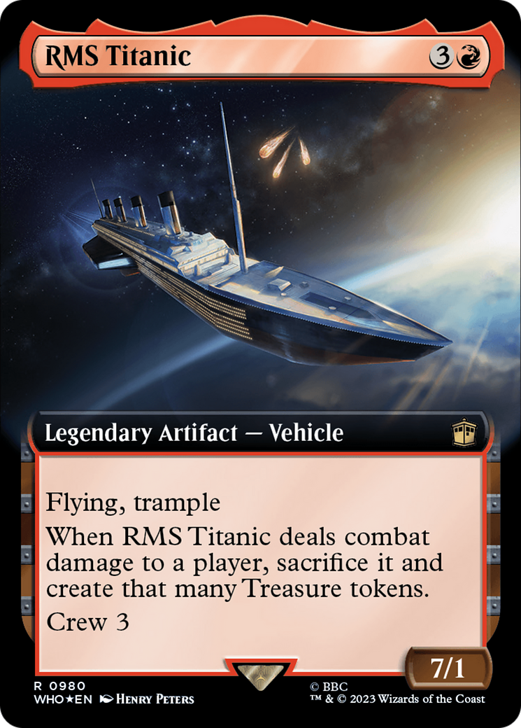 RMS Titanic (WHO-980) - Doctor Who: (Extended Art) Foil - Premium MTG Single from Wizards of the Coast - Just $1.58! Shop now at Game Crave Tournament Store