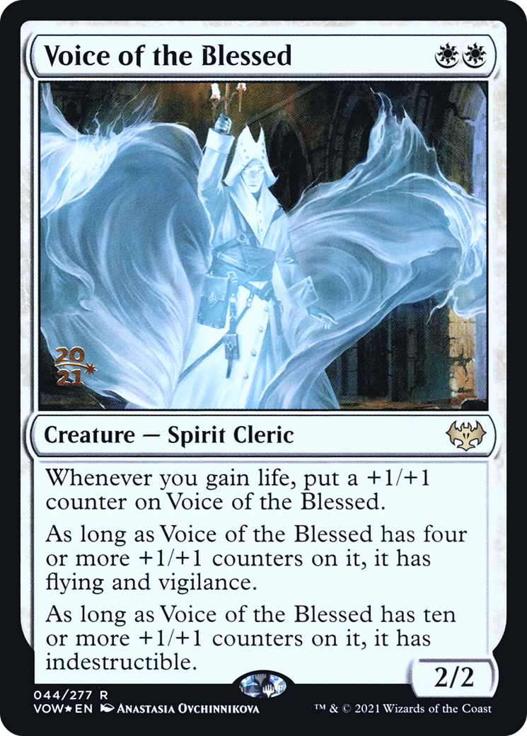 Voice of the Blessed (PVOW-44S) - Innistrad: Crimson Vow Promos Foil - Premium MTG Single from Wizards of the Coast - Just $0.73! Shop now at Game Crave Tournament Store