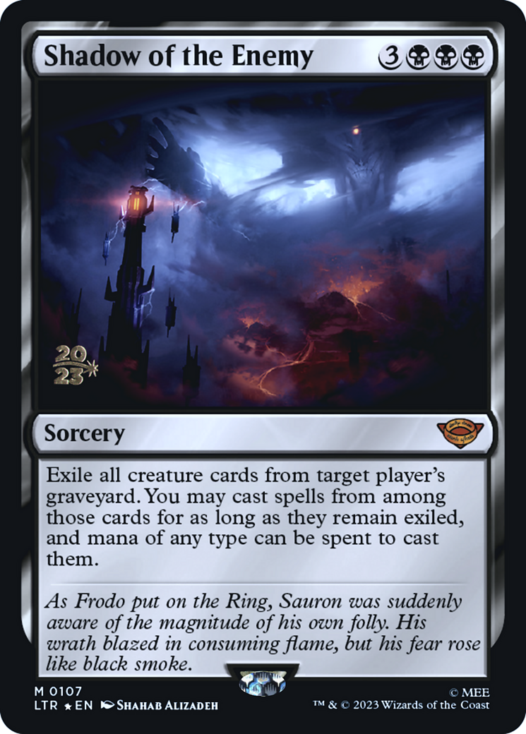 Shadow of the Enemy (PLTR-107S) - Tales of Middle-earth Promos Foil - Premium MTG Single from Wizards of the Coast - Just $1.05! Shop now at Game Crave Tournament Store