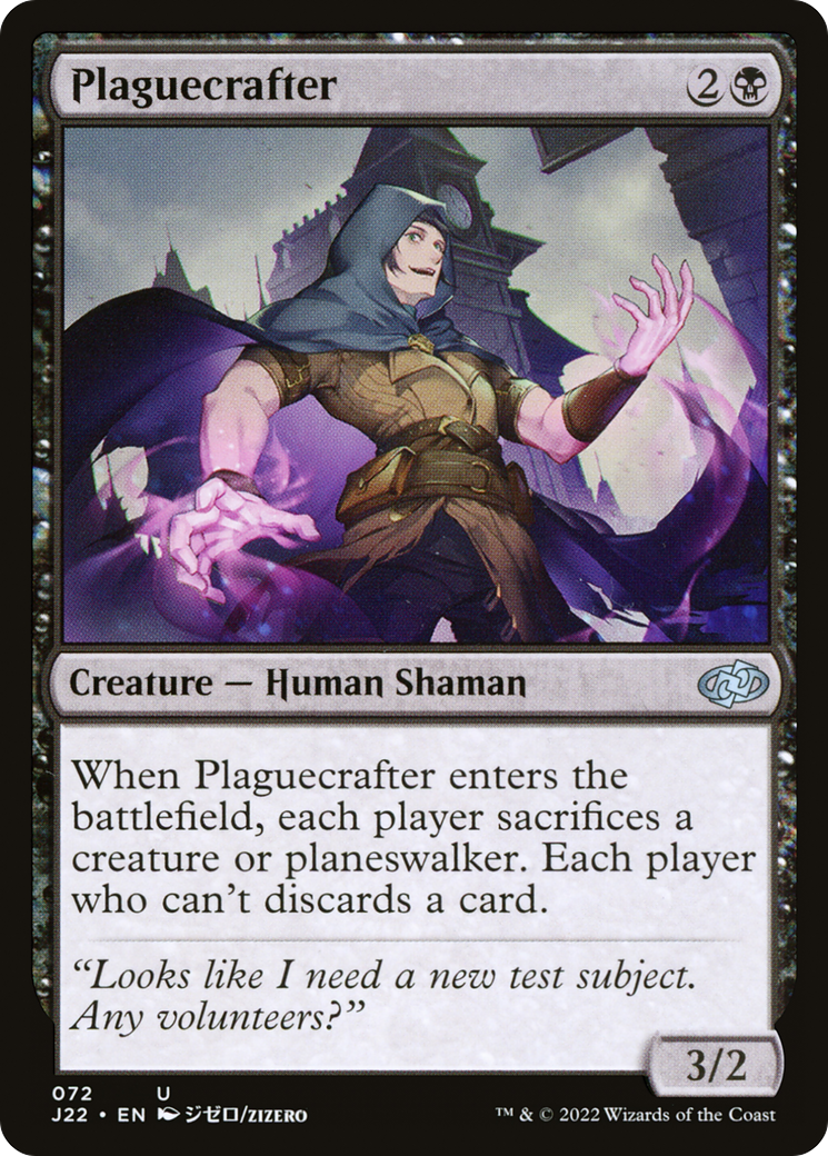 Plaguecrafter (J22-072) - Jumpstart 2022 - Premium MTG Single from Wizards of the Coast - Just $0.29! Shop now at Game Crave Tournament Store