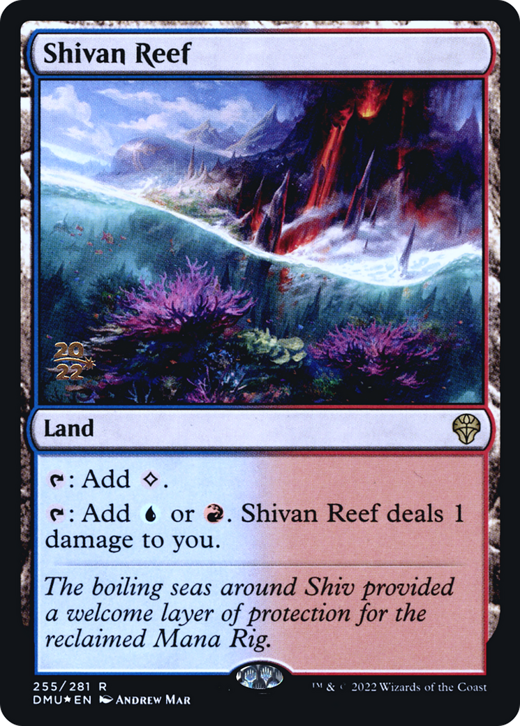 Shivan Reef (PDMU-255S) - Dominaria United Promos Foil - Premium MTG Single from Wizards of the Coast - Just $0.70! Shop now at Game Crave Tournament Store
