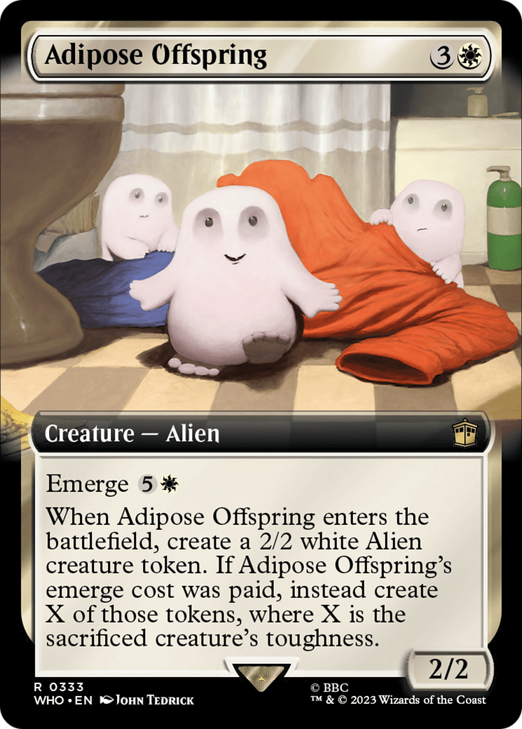 Adipose Offspring (WHO-333) - Doctor Who: (Extended Art) - Premium MTG Single from Wizards of the Coast - Just $0.26! Shop now at Game Crave Tournament Store