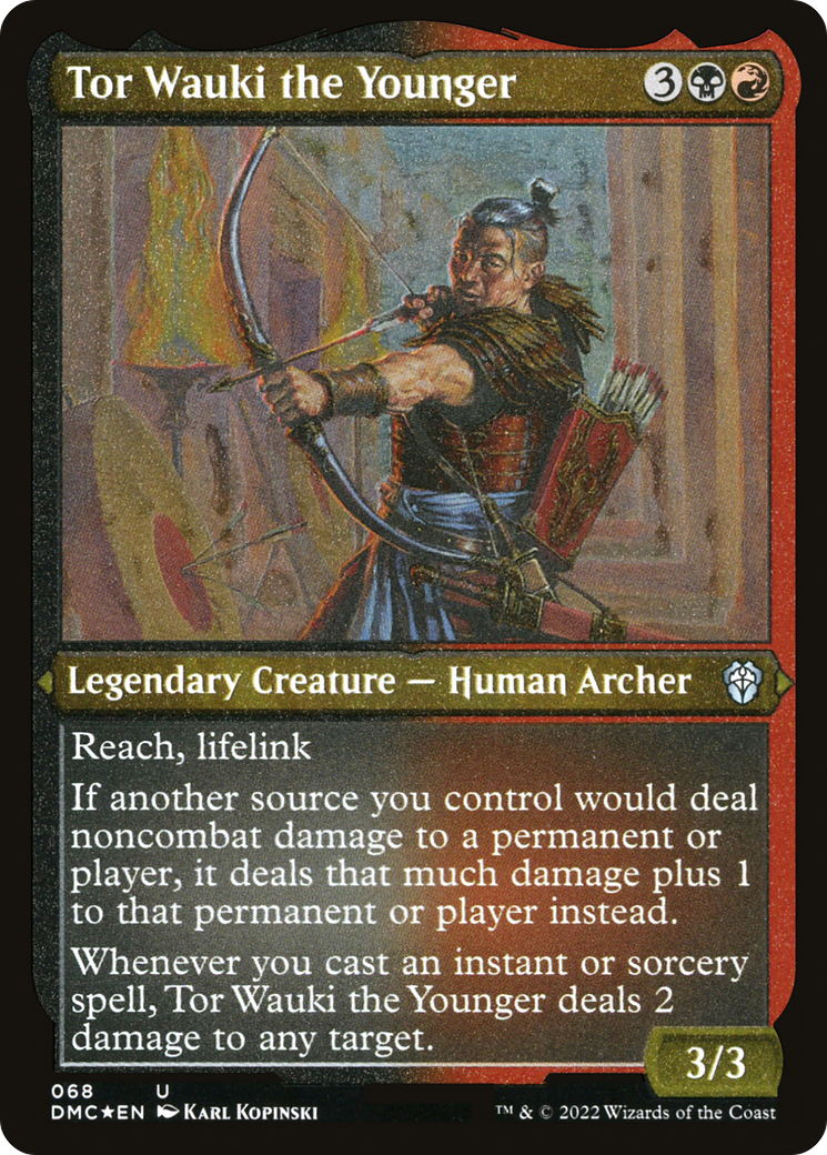 Tor Wauki the Younger (DMC-068) - Dominaria United Commander Etched Foil - Premium MTG Single from Wizards of the Coast - Just $0.08! Shop now at Game Crave Tournament Store