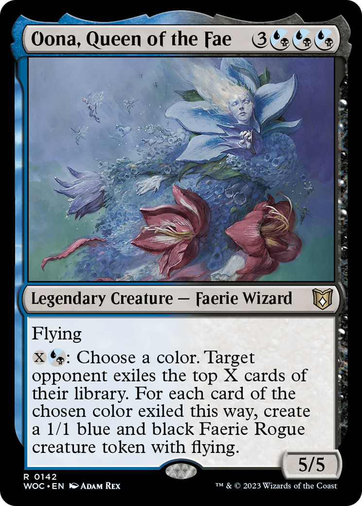 Oona, Queen of the Fae (WOC-142) - Wilds of Eldraine Commander - Premium MTG Single from Wizards of the Coast - Just $0.26! Shop now at Game Crave Tournament Store