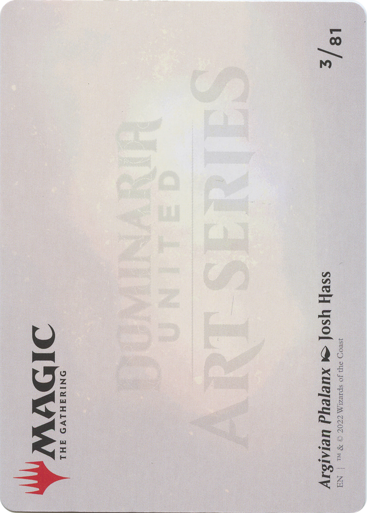 Argivian Phalanx // Argivian Phalanx (ADMU-003) - Dominaria United Art Series (Borderless) Foil - Premium MTG Single from Wizards of the Coast - Just $0! Shop now at Game Crave Tournament Store