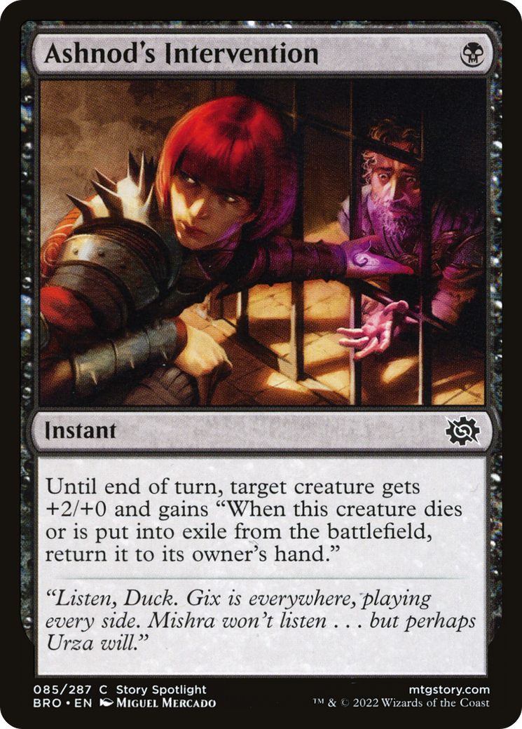 Ashnod's Intervention (BRO-085) - The Brothers' War - Premium MTG Single from Wizards of the Coast - Just $0.08! Shop now at Game Crave Tournament Store