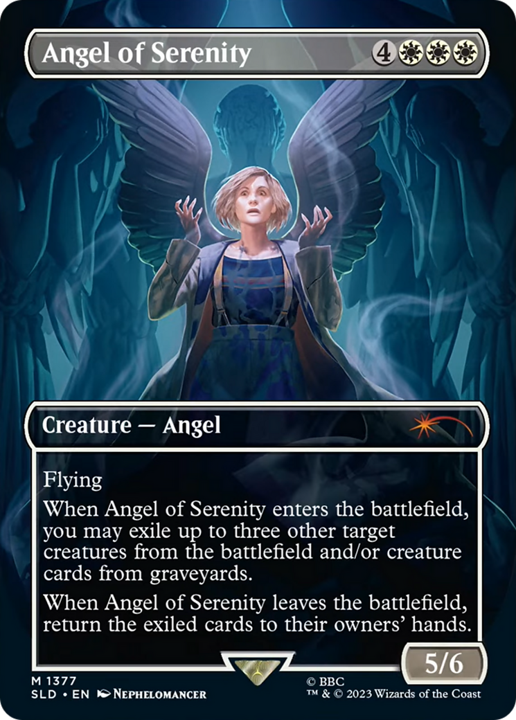 Angel of Serenity (SLD-1377) - Secret Lair Drop (Borderless) - Premium MTG Single from Wizards of the Coast - Just $2.95! Shop now at Game Crave Tournament Store