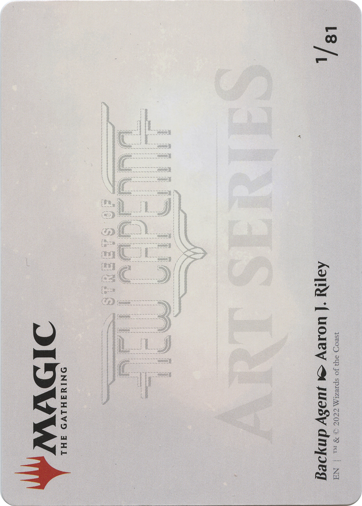 Backup Agent // Backup Agent (ASNC-001) - New Capenna Art Series (Borderless) - Premium MTG Single from Wizards of the Coast - Just $0! Shop now at Game Crave Tournament Store