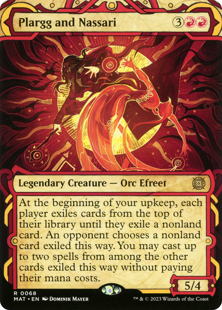 Plargg and Nassari (MAT-068) - March of the Machine: The Aftermath: (Showcase) (Borderless) Foil - Premium MTG Single from Wizards of the Coast - Just $0.52! Shop now at Game Crave Tournament Store