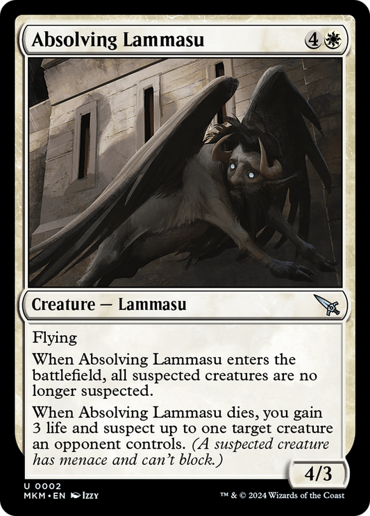 Absolving Lammasu (MKM-002) - Murders at Karlov Manor Foil - Premium MTG Single from Wizards of the Coast - Just $0.25! Shop now at Game Crave Tournament Store
