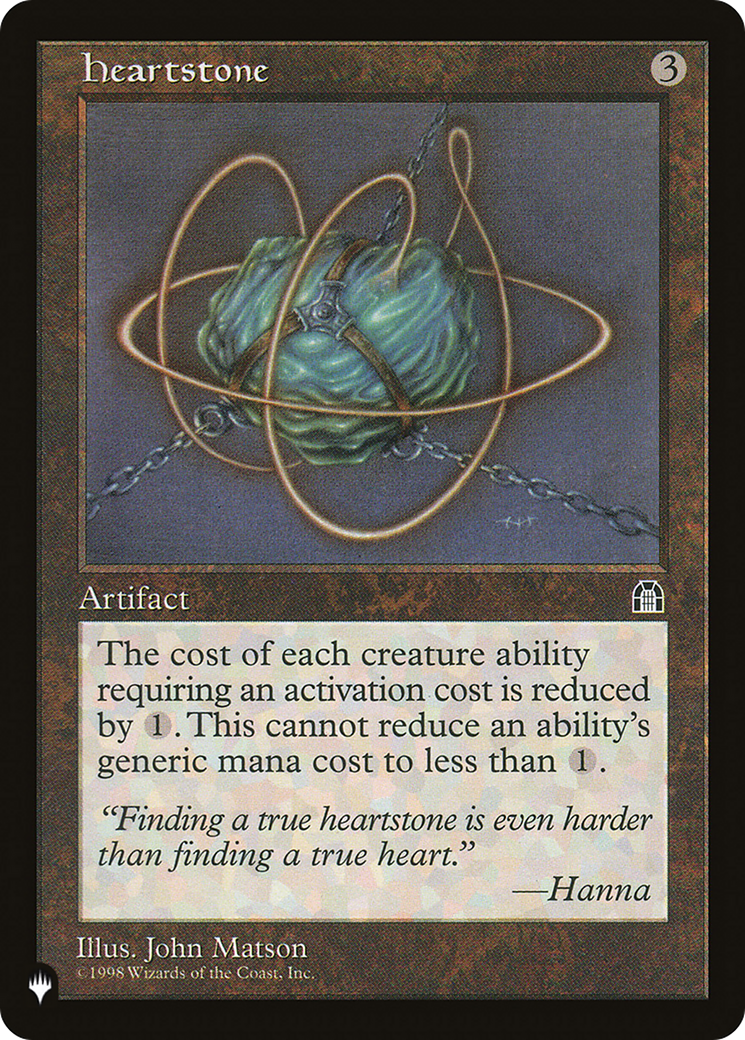 Heartstone (PLIST-1333) - The List - Premium MTG Single from Wizards of the Coast - Just $1.70! Shop now at Game Crave Tournament Store