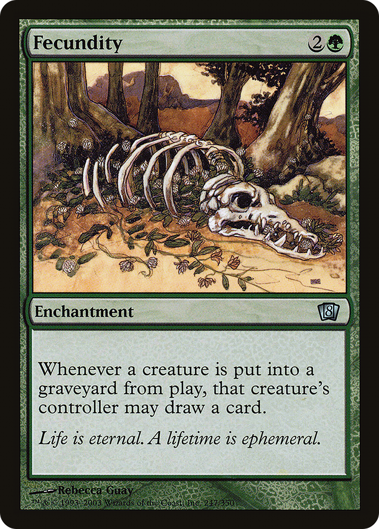 Fecundity (8ED-247★) - Eighth Edition Foil - Premium MTG Single from Wizards of the Coast - Just $2.52! Shop now at Game Crave Tournament Store