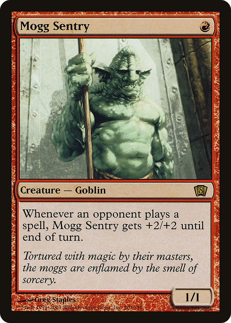 Mogg Sentry (8ED-203★) - Eighth Edition Foil - Premium MTG Single from Wizards of the Coast - Just $0.41! Shop now at Game Crave Tournament Store