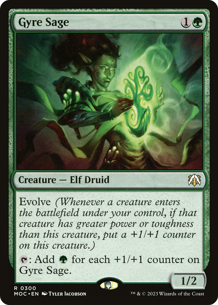 Gyre Sage (MOC-300) - March of the Machine Commander - Premium MTG Single from Wizards of the Coast - Just $4.75! Shop now at Game Crave Tournament Store