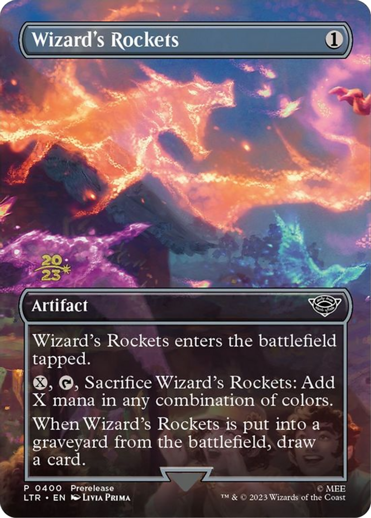 Wizard's Rockets (PLTR-400) - Tales of Middle-earth Promos (Borderless) Foil - Premium MTG Single from Wizards of the Coast - Just $0.10! Shop now at Game Crave Tournament Store