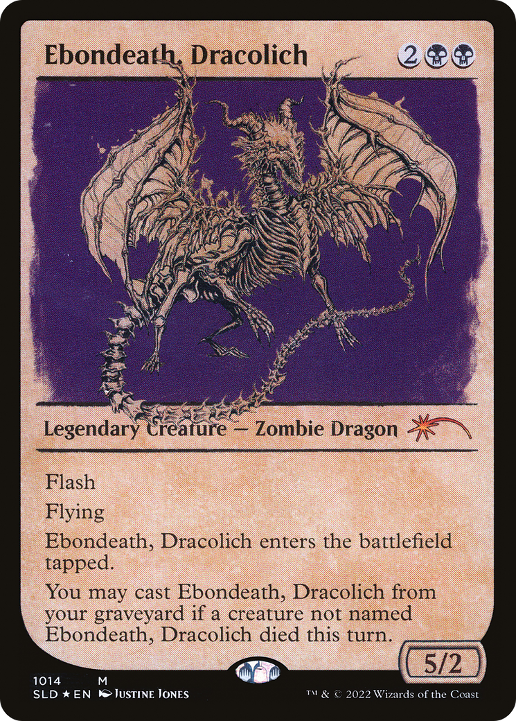 Ebondeath, Dracolich (SLD-1014) - Secret Lair Drop Foil - Premium MTG Single from Wizards of the Coast - Just $2.76! Shop now at Game Crave Tournament Store
