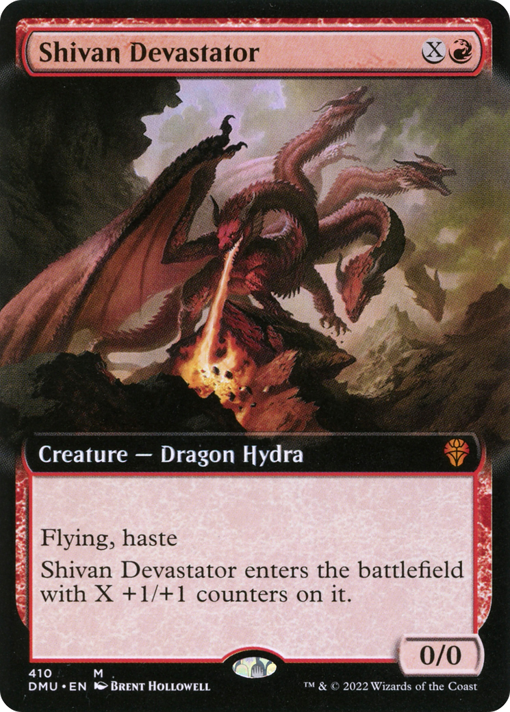 Shivan Devastator (DMU-410) - Dominaria United: (Extended Art) - Premium MTG Single from Wizards of the Coast - Just $1.73! Shop now at Game Crave Tournament Store