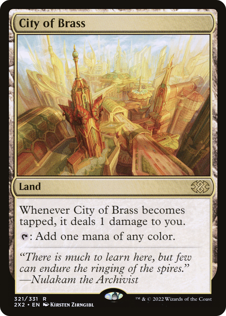 City of Brass (2X2-321) - Double Masters 2022 Foil - Premium MTG Single from Wizards of the Coast - Just $18.73! Shop now at Game Crave Tournament Store
