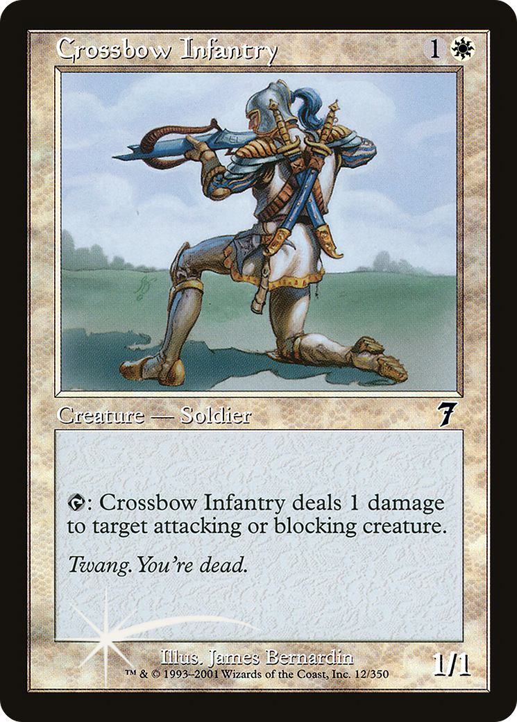 Crossbow Infantry (7ED-12★) - Seventh Edition Foil - Premium MTG Single from Wizards of the Coast - Just $0.96! Shop now at Game Crave Tournament Store