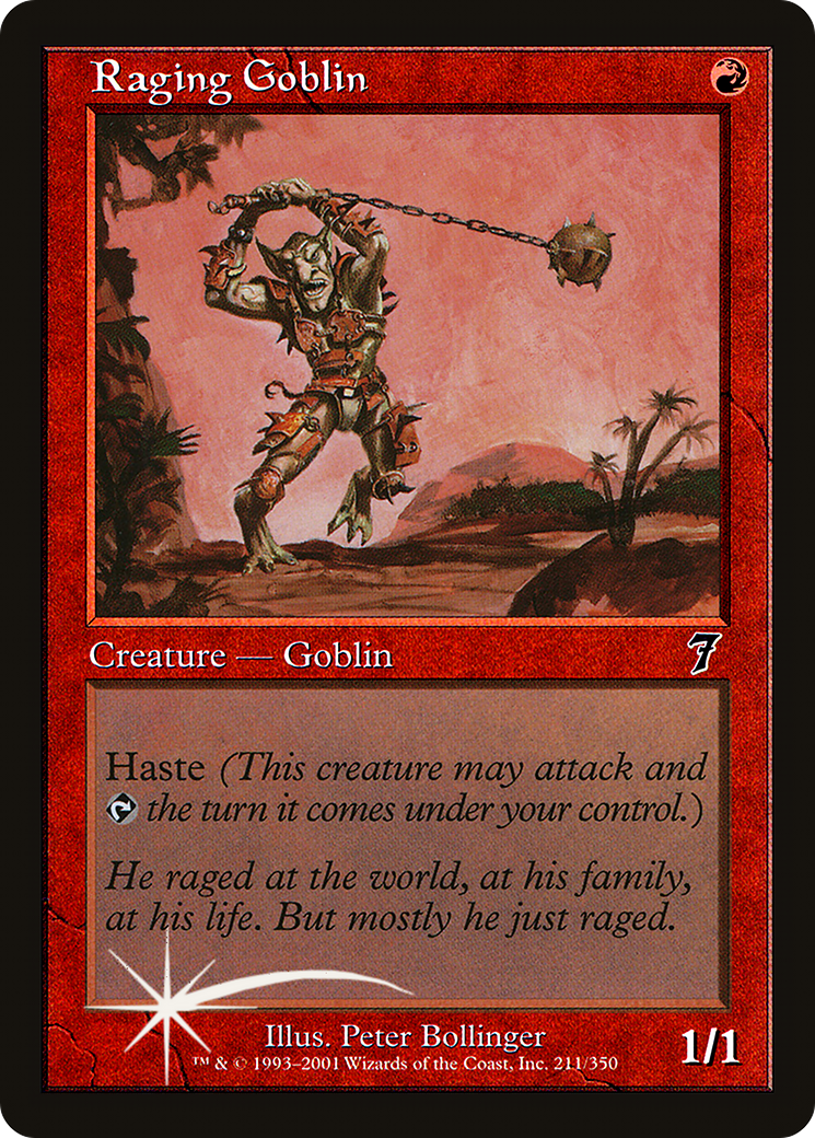 Raging Goblin (7ED-211★) - Seventh Edition Foil - Premium MTG Single from Wizards of the Coast - Just $2.53! Shop now at Game Crave Tournament Store