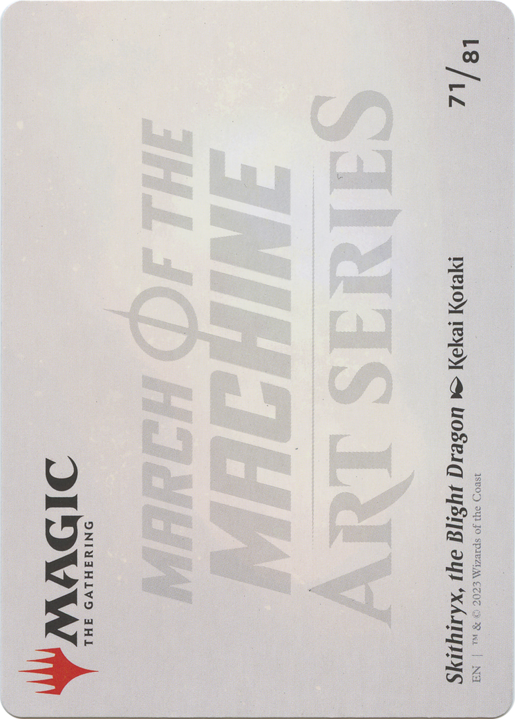 Skithiryx, the Blight Dragon // Skithiryx, the Blight Dragon (AMOM-071) - March of the Machine Art Series (Borderless) - Premium MTG Single from Wizards of the Coast - Just $0! Shop now at Game Crave Tournament Store