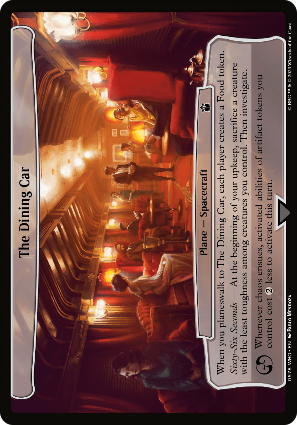 The Dining Car (WHO-578) - Doctor Who - Premium MTG Single from Wizards of the Coast - Just $0.26! Shop now at Game Crave Tournament Store