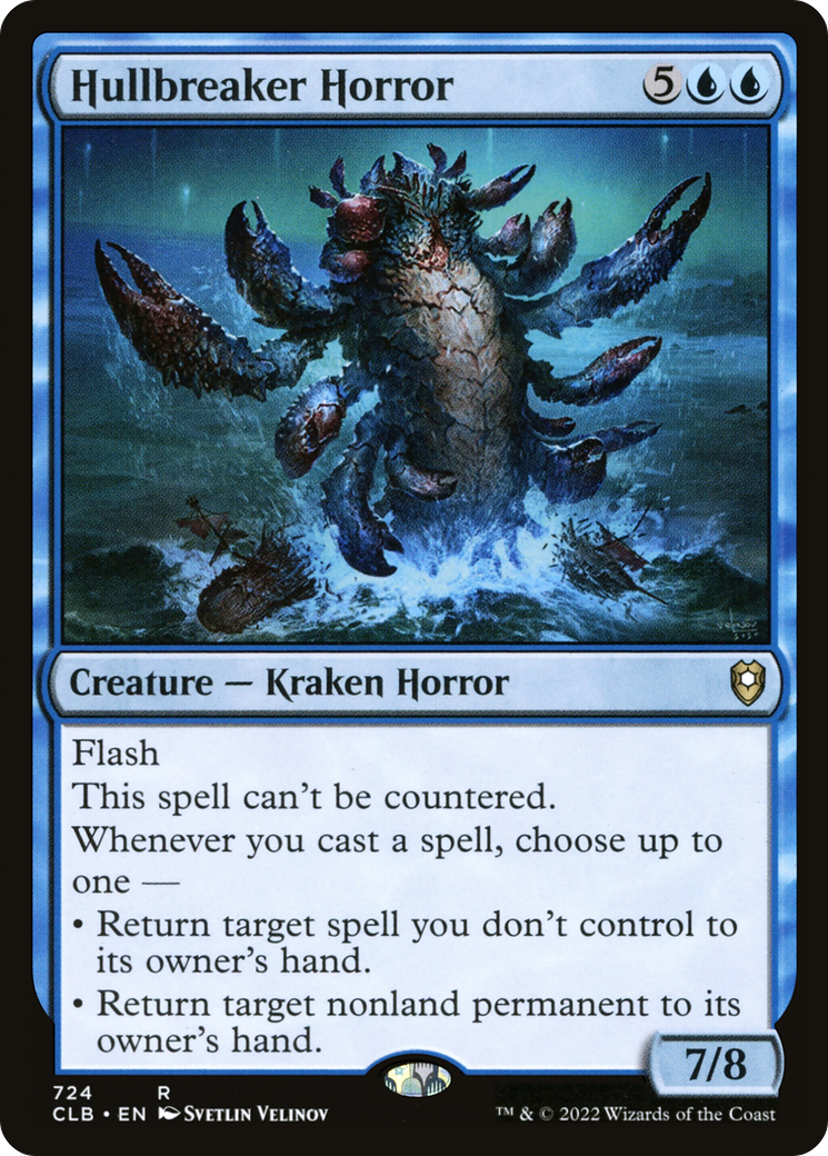 Hullbreaker Horror (CLB-724) - Commander Legends: Battle for Baldur's Gate - Premium MTG Single from Wizards of the Coast - Just $0.63! Shop now at Game Crave Tournament Store