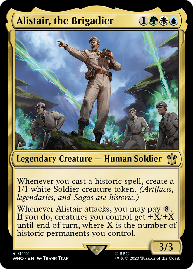 Alistair, the Brigadier (WHO-112) - Doctor Who - Premium MTG Single from Wizards of the Coast - Just $0.25! Shop now at Game Crave Tournament Store