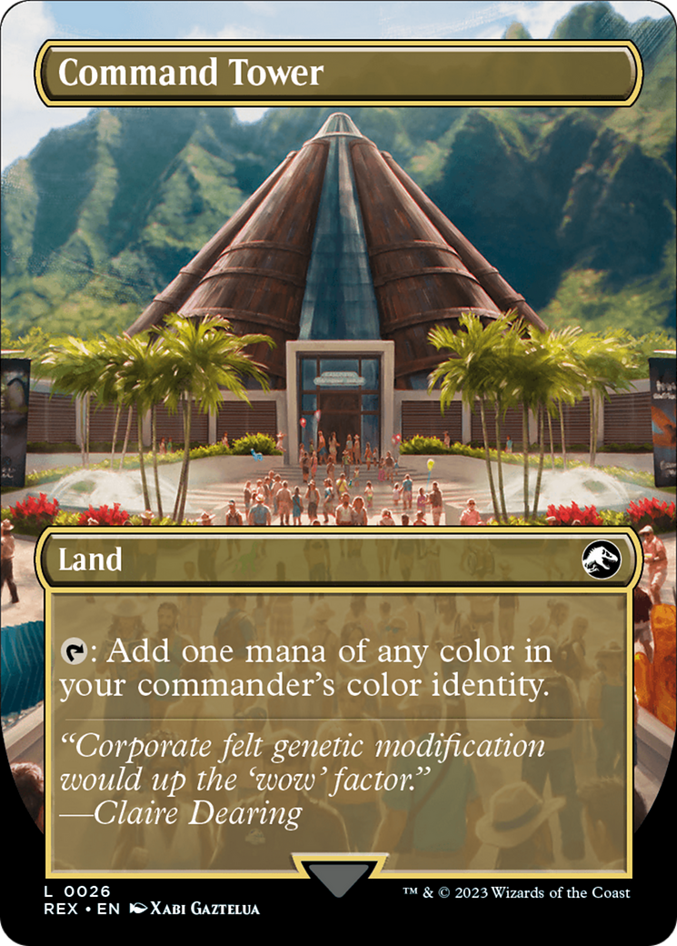 Command Tower // Command Tower (REX-026) - Jurassic World Collection (Borderless) - Premium MTG Single from Wizards of the Coast - Just $0.35! Shop now at Game Crave Tournament Store