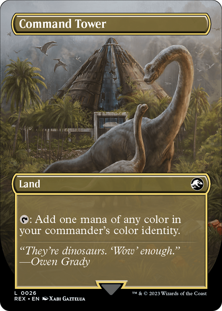 Command Tower // Command Tower (REX-026) - Jurassic World Collection (Borderless) - Premium MTG Single from Wizards of the Coast - Just $0.35! Shop now at Game Crave Tournament Store