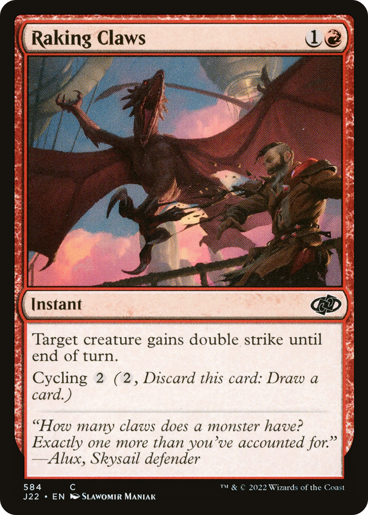 Raking Claws (J22-584) - Jumpstart 2022 - Premium MTG Single from Wizards of the Coast - Just $0.08! Shop now at Game Crave Tournament Store