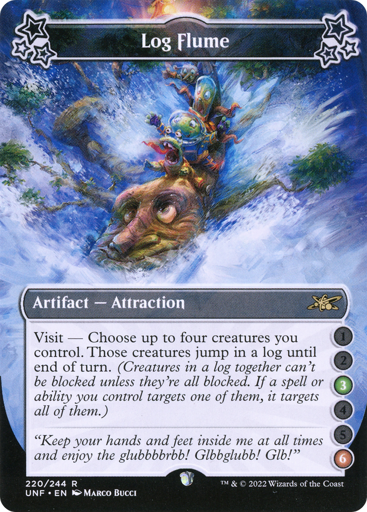 Log Flume (UNF-220A) - Unfinity - Premium MTG Single from Wizards of the Coast - Just $0.25! Shop now at Game Crave Tournament Store