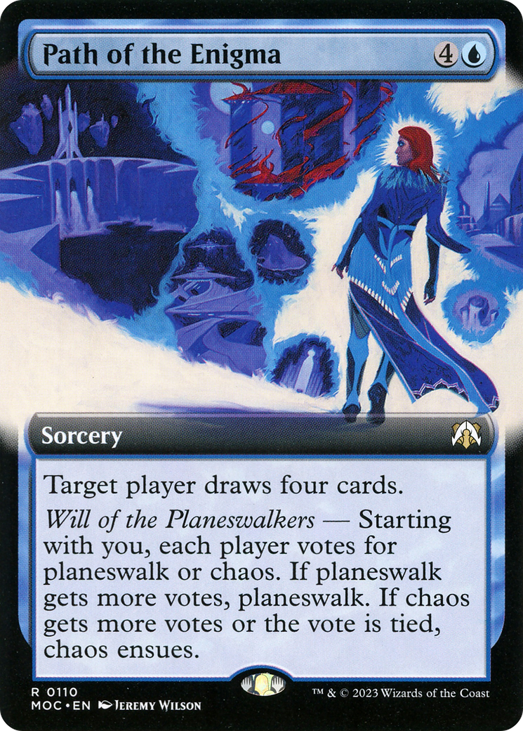 Path of the Enigma (MOC-110) - March of the Machine Commander: (Extended Art) - Premium MTG Single from Wizards of the Coast - Just $0.08! Shop now at Game Crave Tournament Store