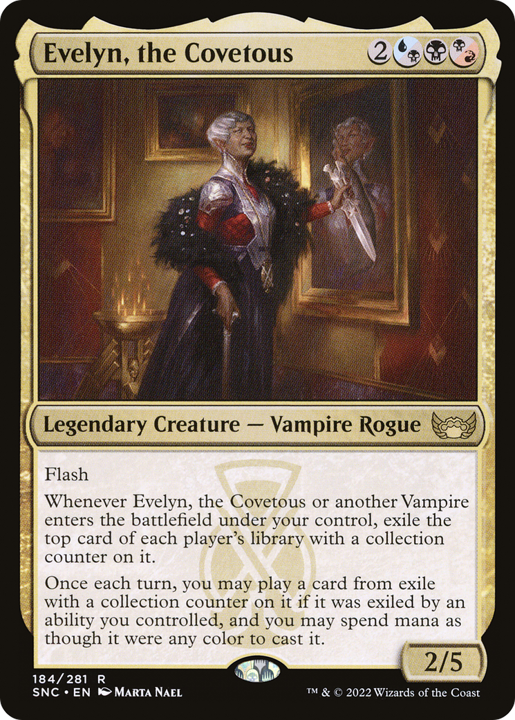 Evelyn, the Covetous (SNC-184) - Streets of New Capenna Foil - Premium MTG Single from Wizards of the Coast - Just $0.08! Shop now at Game Crave Tournament Store