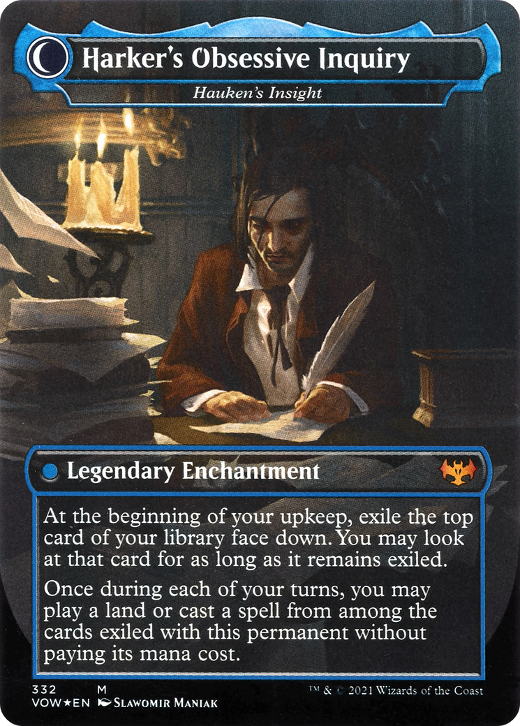Jacob Hauken, Inspector // Hauken's Insight (VOW-332) - Innistrad: Crimson Vow: (Double Faced Transform) (Borderless) - Premium MTG Single from Wizards of the Coast - Just $0.67! Shop now at Game Crave Tournament Store