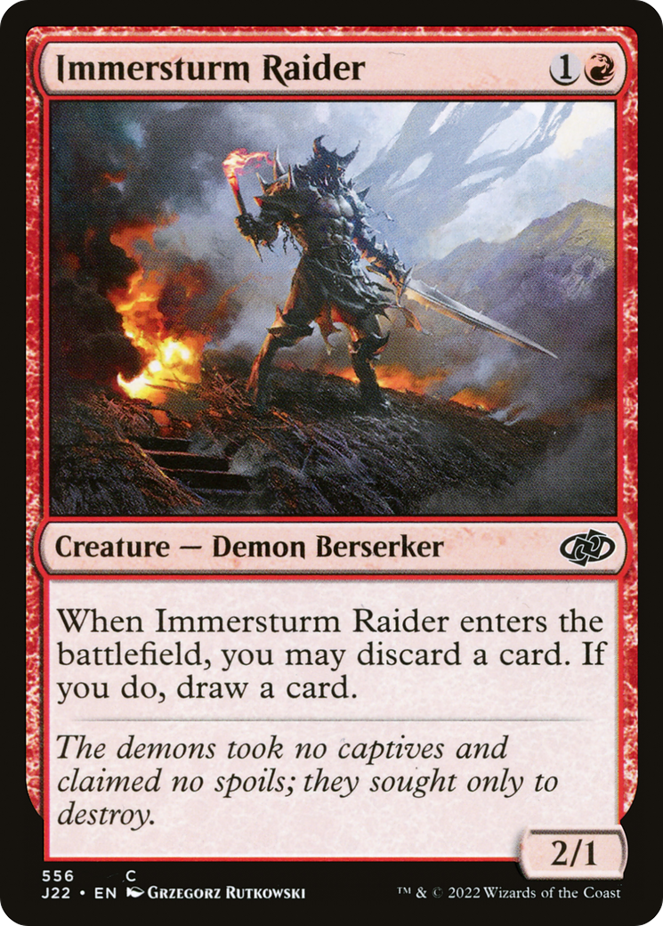 Immersturm Raider (J22-556) - Jumpstart 2022 - Premium MTG Single from Wizards of the Coast - Just $0.08! Shop now at Game Crave Tournament Store