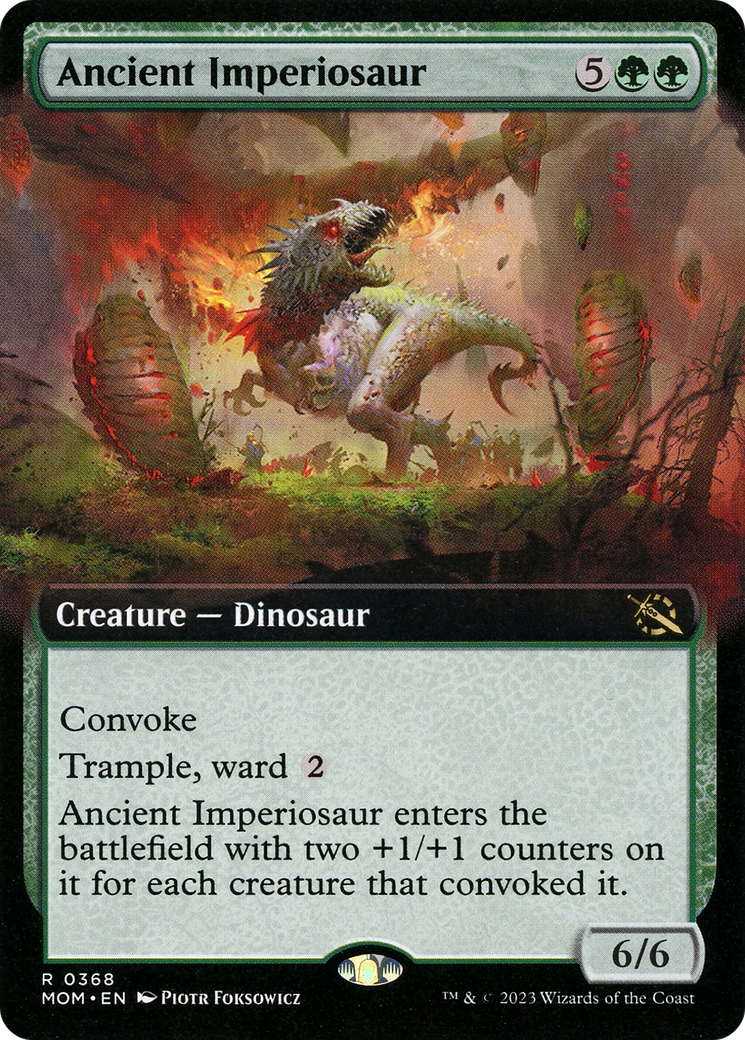 Ancient Imperiosaur (MOM-368) - March of the Machine: (Extended Art) Foil - Premium MTG Single from Wizards of the Coast - Just $0.19! Shop now at Game Crave Tournament Store