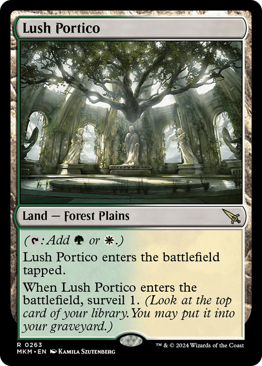 Lush Portico (MKM-263) - Murders at Karlov Manor - Premium MTG Single from Wizards of the Coast - Just $2.98! Shop now at Game Crave Tournament Store
